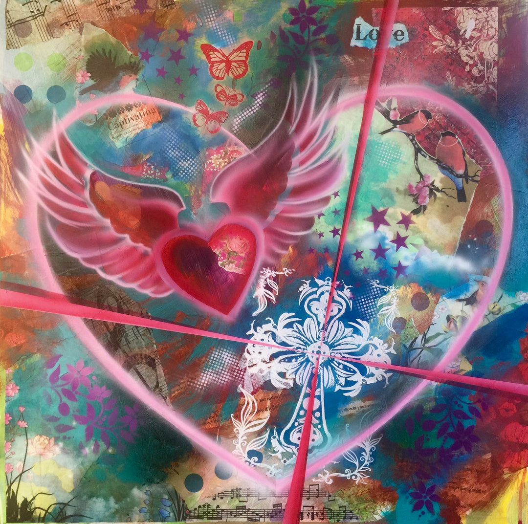 :God is Love: Hand-Embellished Limited Edition Canvas Giclée